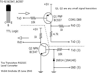 Simple RS 232 Level Converter