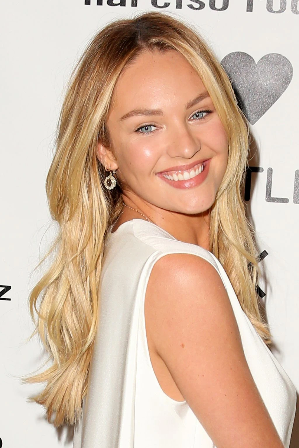Candice Swanepoel at the Narciso Rodriguez Bottletop launch in NYC