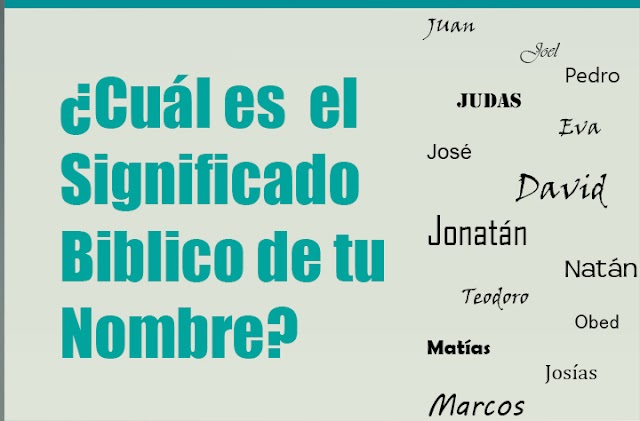 ¿Cuál es el Significado Bíblico de Tu Nombre? 