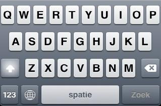 qwerty-toetsenbord iPhone