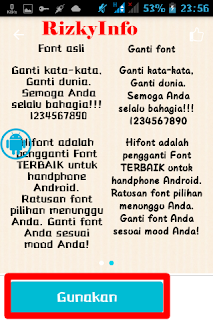 Cara Ganti Font Android