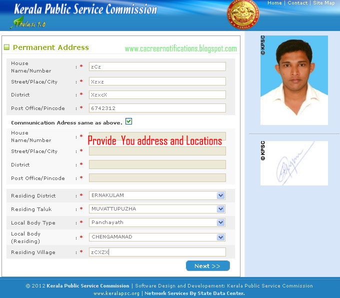 Kerala PSC One Time Registration(Thulasi) Step by Step ...