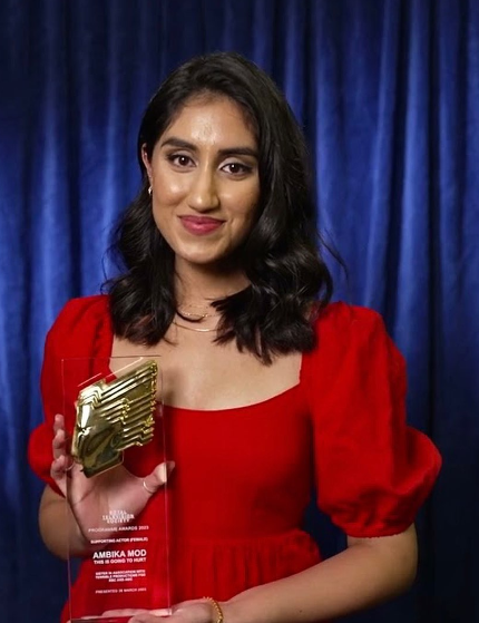 Image of Ambika Mod with award