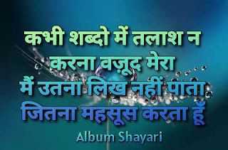 Sad Shayari Status-album shayari