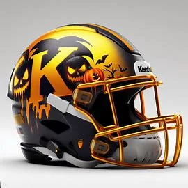 Kent State Golden Flashes Halloween Concept Helmets