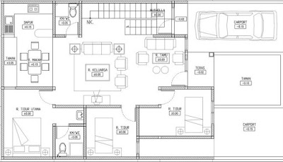 Image 1 Floor Plan Houses Minimalist