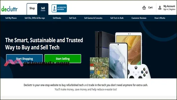  موقع Decluttr لتعبئة رصيد باي بال