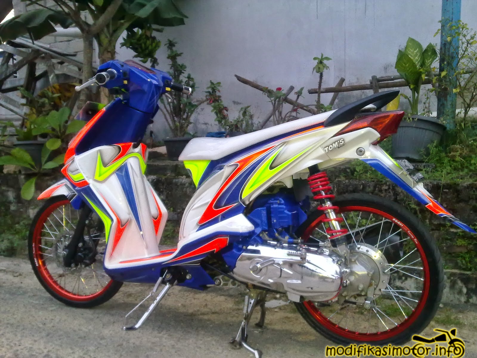 modifikasi motor Beat