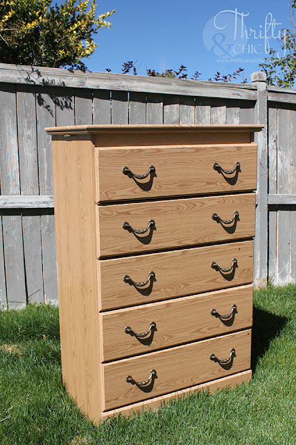 How to paint a dresser, and add a little cute pattern on the drawers! #decoartprojects #madewithmichaels