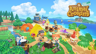 A picture depicting the quaint island life of Animal Crossing New Horizons by Nintendo