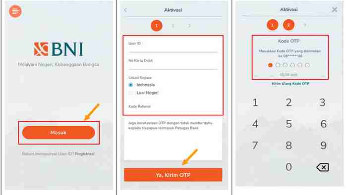 Aktivasi Akun BNI Banking