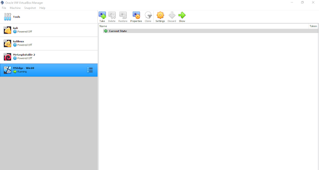 windows 10 VM installation