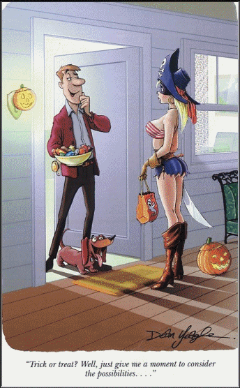 Funny trick or treat halloween sexy