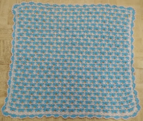 Sweet Nothings Crochet free crochet pattern blog, photo of the beautiful flower blanket,