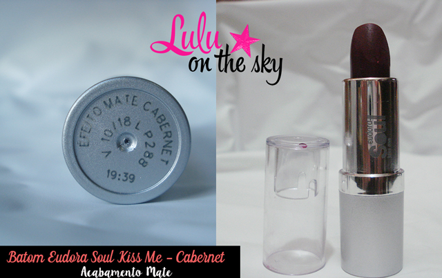 Resenha: Batom Eudora Soul Kiss Me - Cabernet - blog luluonthesky