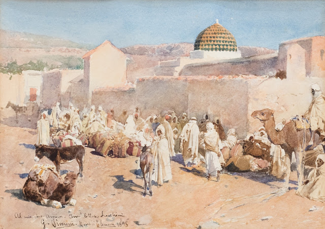Vue de Tlemcen,1895 par Gustavo Simoni