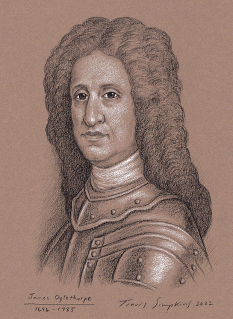 James Oglethorpe. British Soldier. Member of Parliament. Founder of Georgia. Freemason. by Travis Simpkins