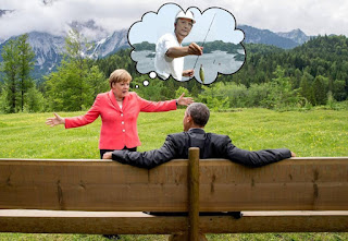 Barack Obama et Angela Merkel in G7