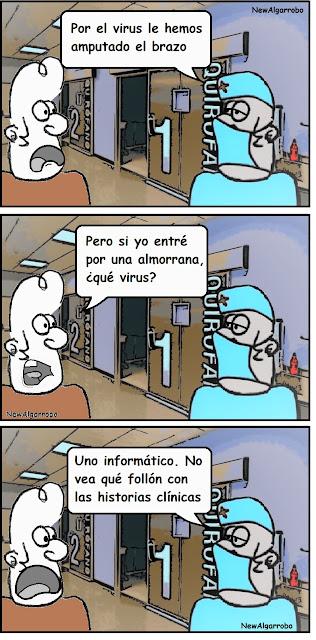 chiste virus; chiste de médicos