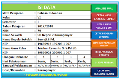 aplikasi excel analisis soal