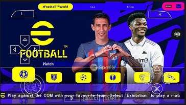 eFootball PES 2023 Ppsspp Update Kits 2023 & Transfers English