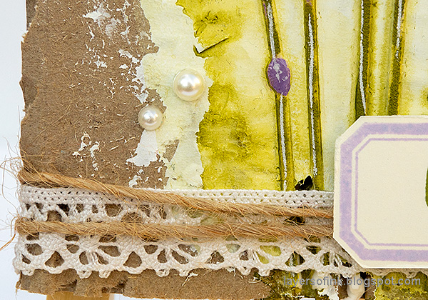 Layers of ink - Lavender Mixed Media Tutorial by Anna-Karin Evaldsson.