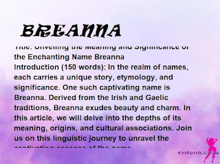 meaning of the name "BREANNA"