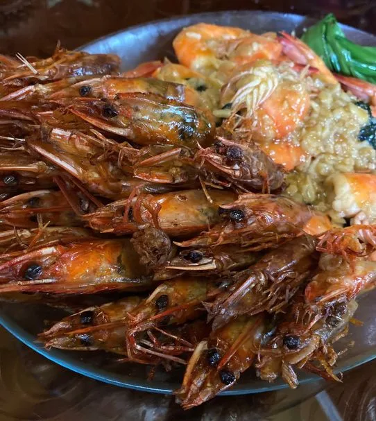 Crunchy shrimp heads