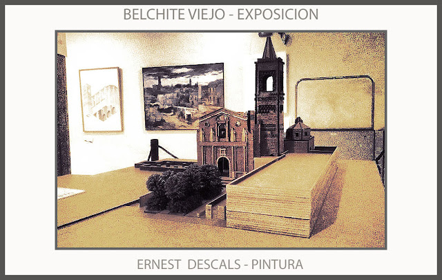 BELCHITE-VIEJO-PINTURA-EXPOSICION-RUINAS-PAISAJES-PUEBLOS-GUERRA CIVIL-ESPAÑA-PINTURAS-ARTISTA-PINTOR-ERNEST DESCALS