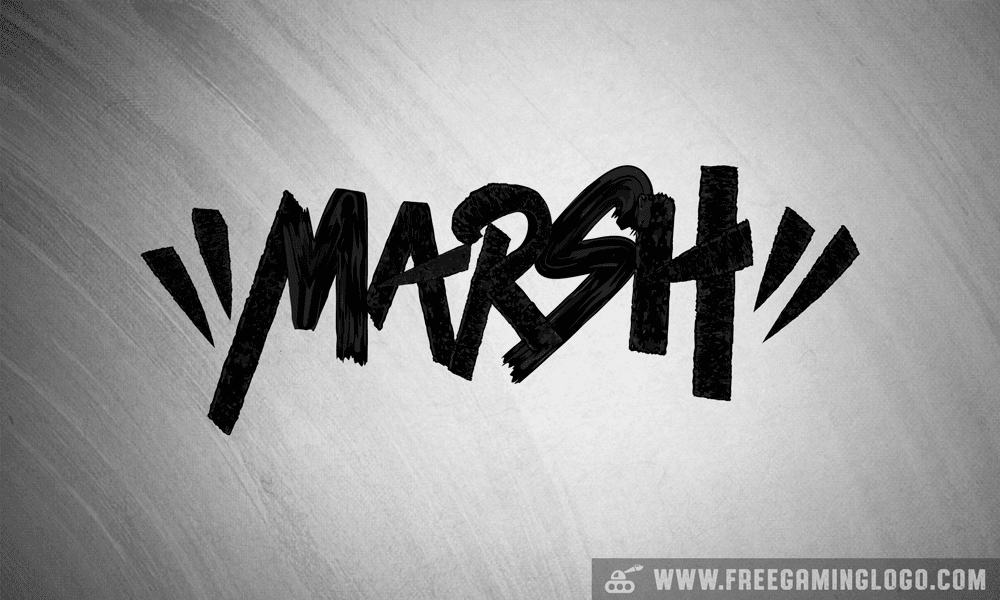 Marsh hand lettering signature design