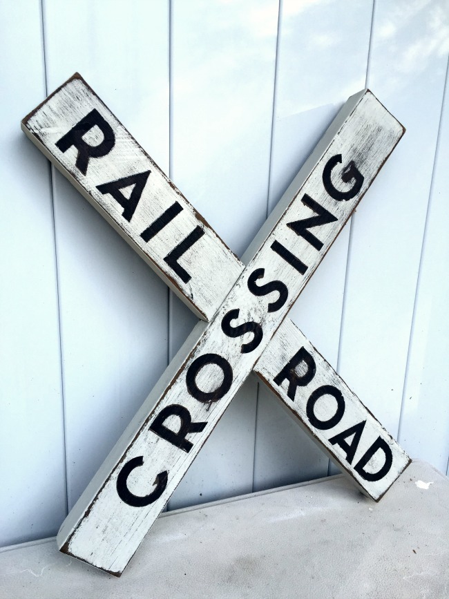 Make A Diy Railroad Sign From Scraps