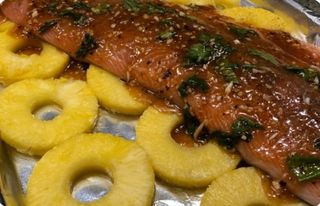 Baked Pineapple Salmon