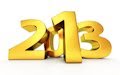 Wallpaper de Año Nuevo 2013 en números dorados