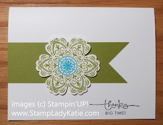 Card made with Stampin'UP! Mixed Bunch Stamp Set and Banner cut with the Square Punch