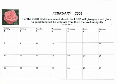  Wedding Planner on Of How To Make A Simple Calendar Planner For 2009 With Bible Verses