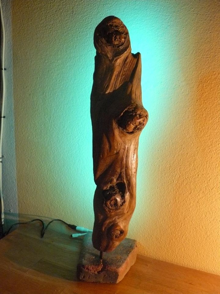 Treibholz Natur Kunst DIY: Einzigartige Treibholz-Lampen ...