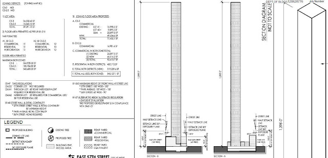 Plan showing dimensions of the building