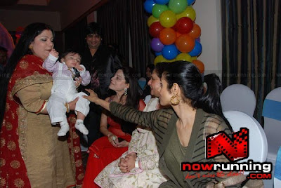 Jaya Bachchan and Sridevi visit @ Bappi Lahri's grand son Swastik's bday