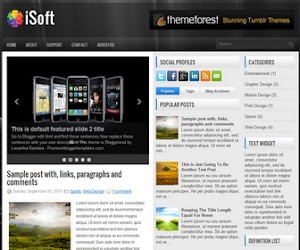 iSoft 3 Column Blogger Template