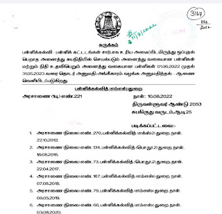 சுயநிதிப் பள்ளிகளுக்கு ஓராண்டிற்கு தொடர் அங்கீகாரம் வழங்க அனுமதி அளித்து அரசாணை வெளியீடு!