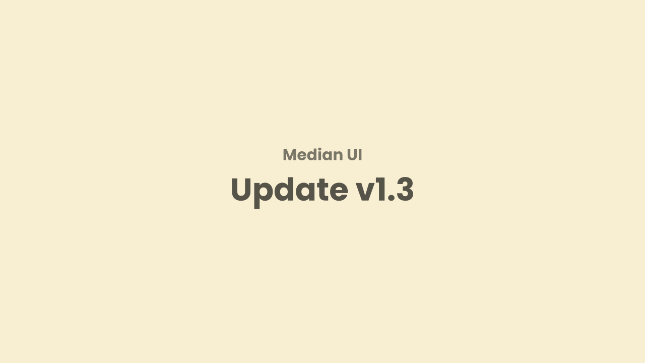 Update Template Median UI v1.3 Perubahan dan Penambahan Fitur Baru