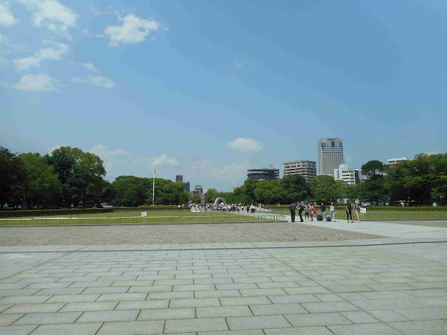 Beautiful Sunny day at Hiroshima Peace Memorial Park