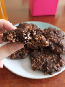 decadent chocolate mint protein cookies that are dairy free and gluten free