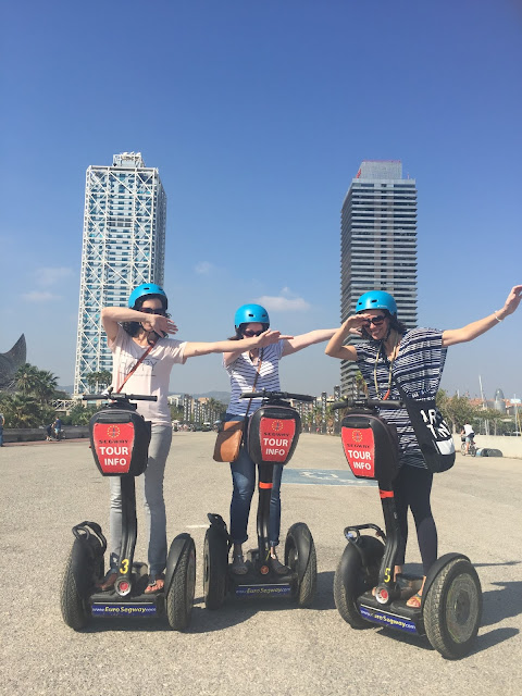 Steph and friends Dab on Segway