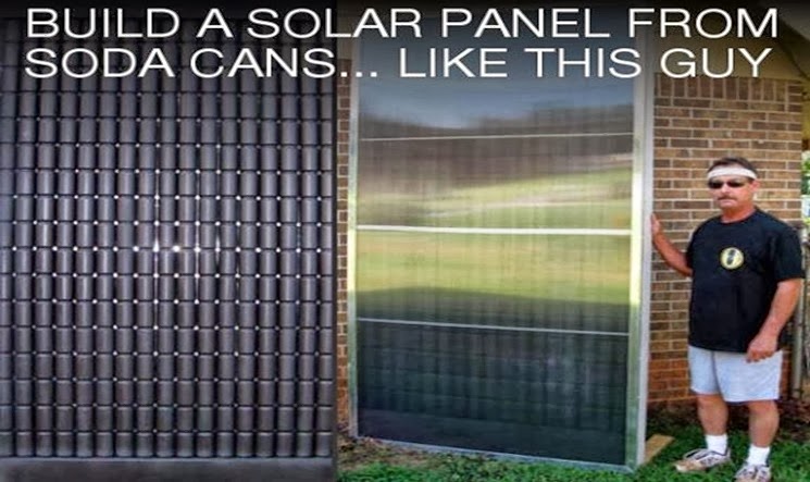 Thinking Humanity: How to Build a Solar Heating Panel with Soda Cans