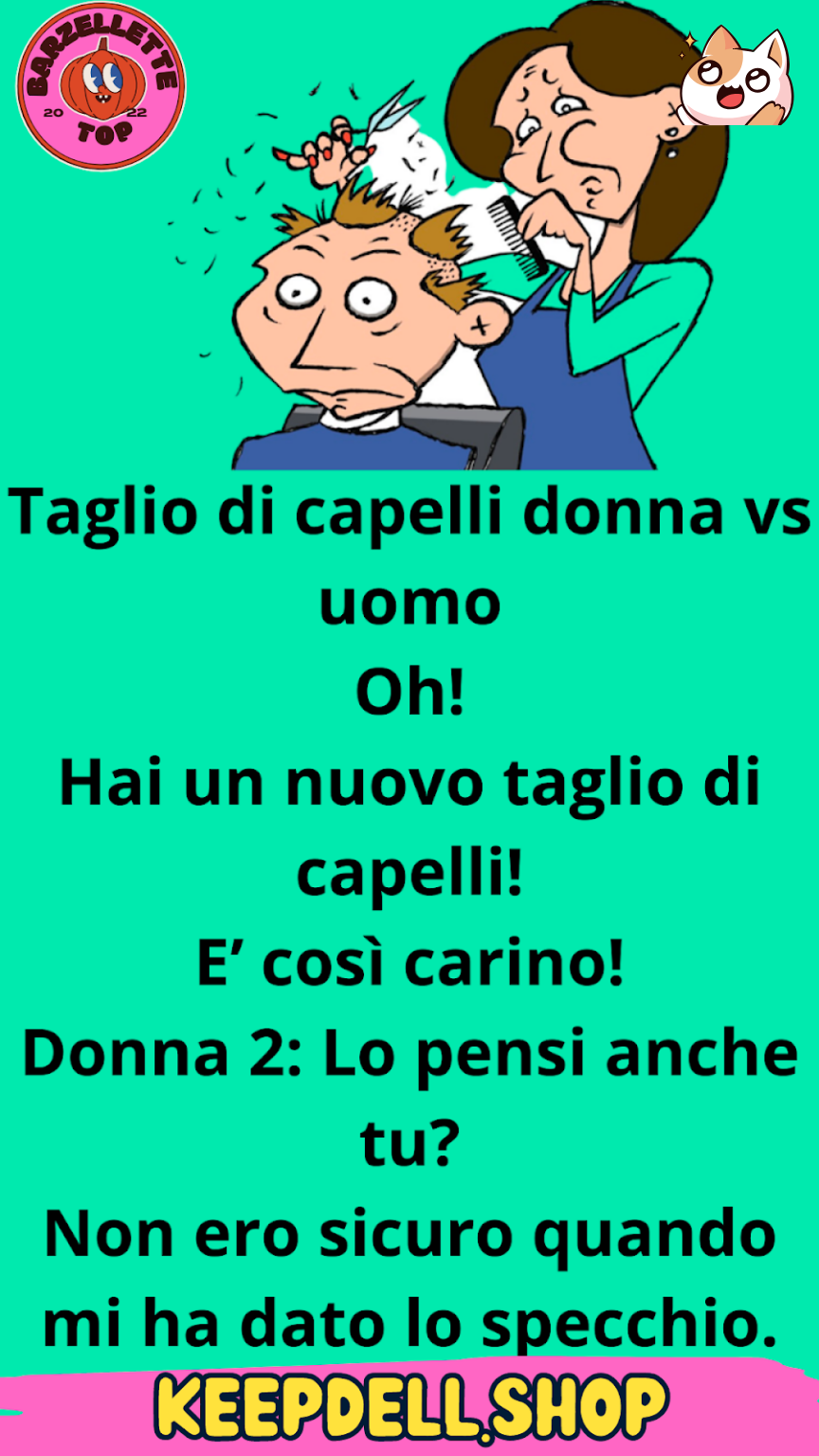 Taglio di capelli donna vs uomo