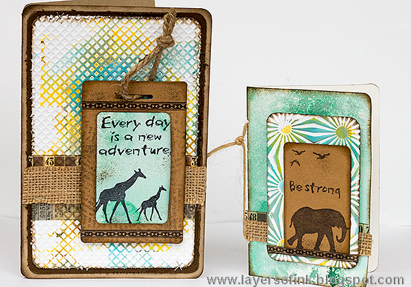 Layers of ink - Wildlife Cards Tutorial by Anna-Karin with Sizzix dies by Eileen Hull