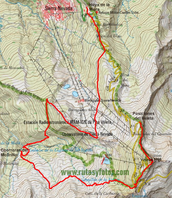 Pico Veleta por los Tajos - Lagunillo Misterioso - Chorreras del Molinillo