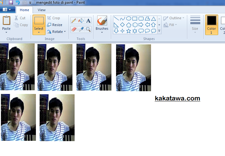 Cara merubah ukuran foto 3x4 dan 4x6 di paint Dengan Mudah 