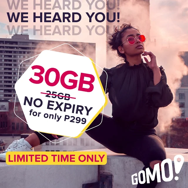 GOMO Offers 30GB in Special Limited Time Offer | Benteuno.com